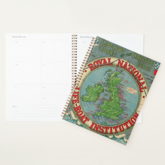 Kaart van de Britse eilanden - Life-Boat-kaart Planner (Display)