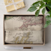 Kaart van de Britse eilanden Tissuepapier (Geschenk)