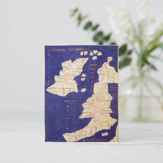 Kaart van de Britse eilanden, uit "Geographia" (Staand voorkant)