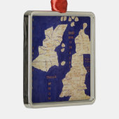 Kaart van de Britse eilanden, uit "Geographia" Metalen Ornament (Rechts)