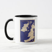 Kaart van de Britse eilanden, uit "Geographia" Mok (Links)