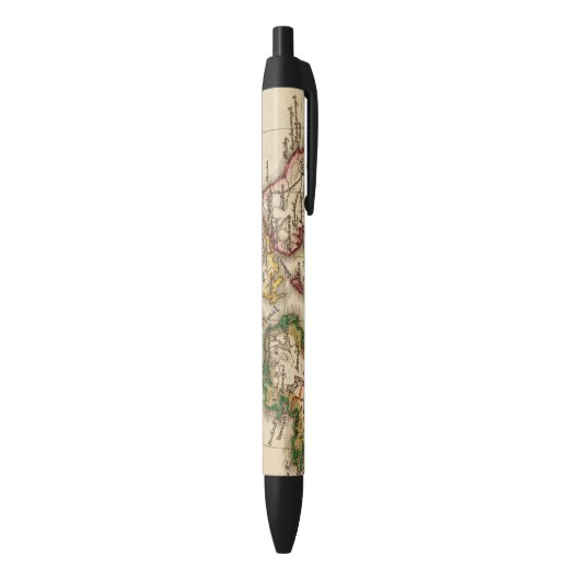 Kaart van de Britse eilanden Zwarte Inkt Pen (Achterkant (Verticaal))