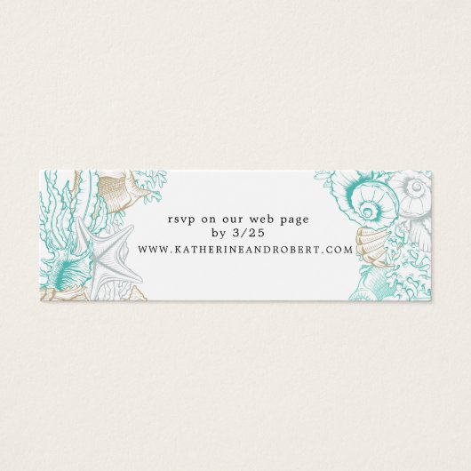 kaart van de bruiloft over kustlijn (Voorkant)