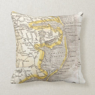 kaart van de buitenbanken (1818) kussen