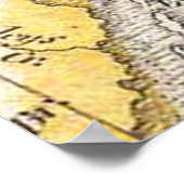  kaart van de buitenbanken (1818) poster (Hoek)