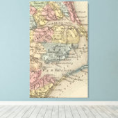  kaart van de buitenbanken (1859) canvas afdruk (Insitu (Houten vloer))