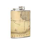  kaart van de buitenbanken (1862) heupfles (Rechts)