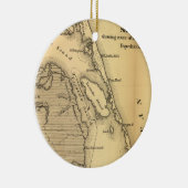  kaart van de buitenbanken (1862) keramisch ornament (Rechts)