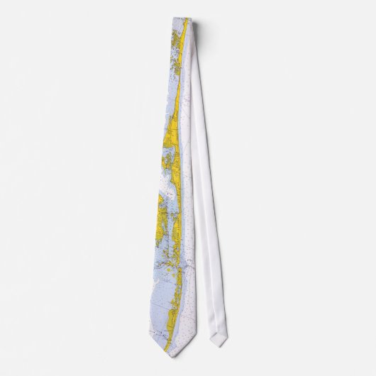  kaart van de buitenbanken (1972) stropdas (Voorkant)