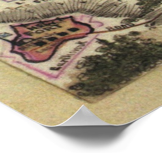 Kaart van de burgeroorlog in de gevangenis van And Poster (Hoek)