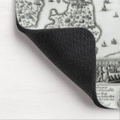 Kaart van de burgeroorlog in Engeland en een uitzi Muismat (Hoek)