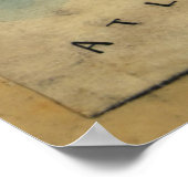 kaart van de burgeroorlog in Savannah Georgia (18 Poster (Hoek)