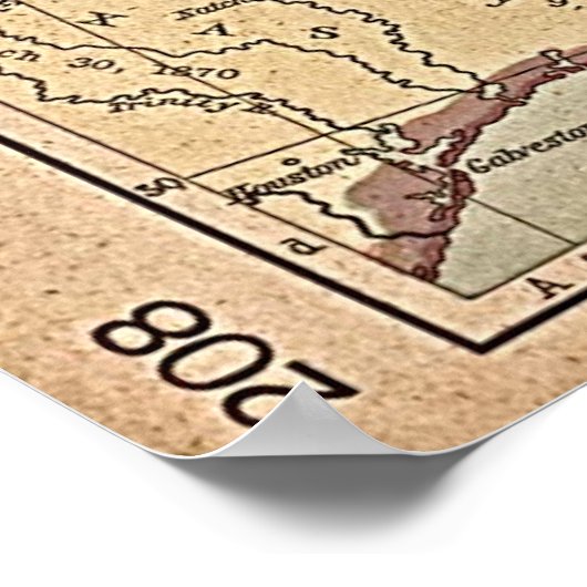 KAART VAN DE burgeroorlog Poster (Hoek)