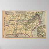 KAART VAN DE burgeroorlog Poster (Voorkant)