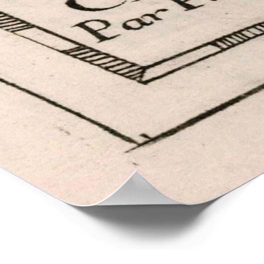  kaart van de Canarische Eilanden (1682) Poster (Hoek)