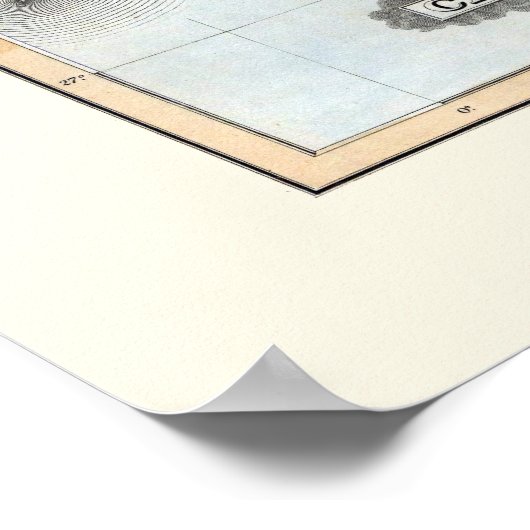  kaart van de Canarische Eilanden Poster (Hoek)