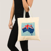 Kaart van de Canvas tas van Australië