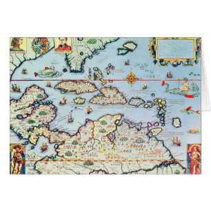 Kaart van de Caribische eilanden