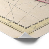  kaart van de Caribische eilanden (1700) Poster (Hoek)