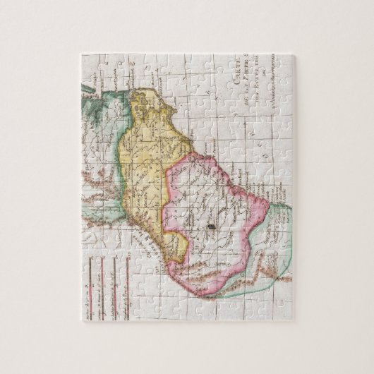 kaart van de Carolinas (1780) Legpuzzel (Verticaal)