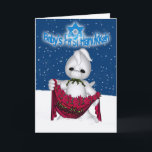 Kaart van de Chanoeka van de baby de Eerste met<br><div class="desc">Kaart van de Chanoeka van de baby de Eerste met Leuk Weinig Draak</div>