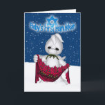 Kaart van de Chanoeka van de baby de Eerste met<br><div class="desc">Kaart van de Chanoeka van de baby de Eerste met Leuk Weinig Draak</div>