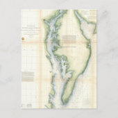  kaart van de Chesapeake Bay (Voorkant)