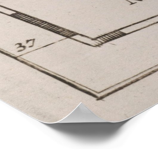  kaart van de Chesapeake Bay (1681) Poster (Hoek)