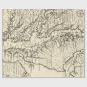  kaart van de Chesapeake Bay (1752) Cadeaupapier (Vlak)