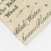  kaart van de Chesapeake Bay (1752) Fleece Deken (Hoek)