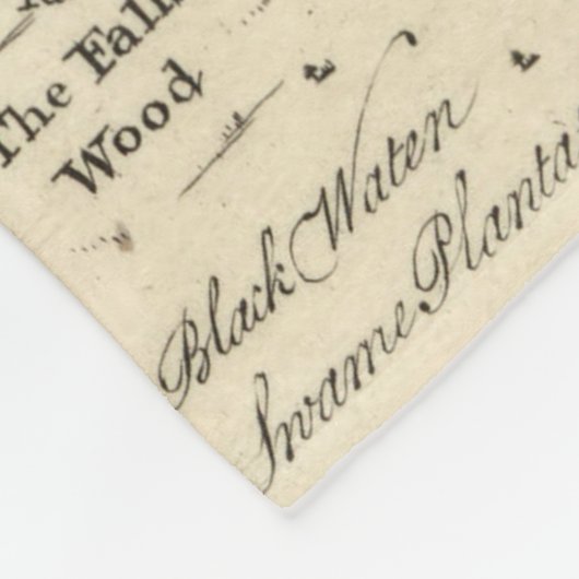  kaart van de Chesapeake Bay (1752) Fleece Deken (Hoek)