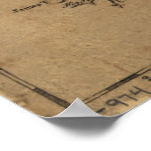  kaart van de Chesapeake Bay (1778) Poster (Hoek)