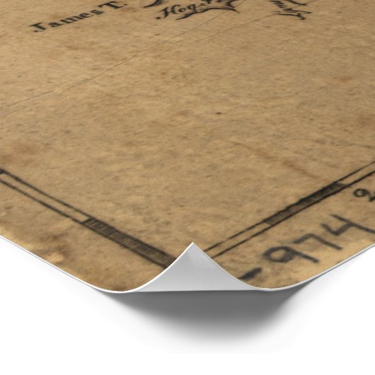  kaart van de Chesapeake Bay (1778) Poster (Hoek)