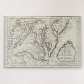  kaart van de Chesapeake Bay (1780) Legpuzzel (Horizontaal)