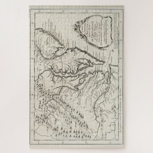  kaart van de Chesapeake Bay (1780) Legpuzzel (Verticaal)