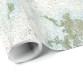  kaart van de Chesapeake Bay (1857) Cadeaupapier (Rol Hoek)