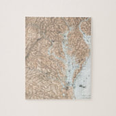  kaart van de Chesapeake Bay (1861) Legpuzzel (Verticaal)