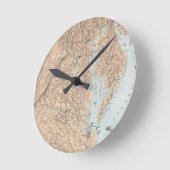  kaart van de Chesapeake Bay (1861) Ronde Klok (Hoek)