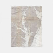  kaart van de Chesapeake Bay (1866) Fleece Deken (Voorkant)