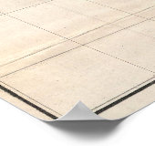 kaart van de Chesapeake Bay (1873) Poster (Hoek)