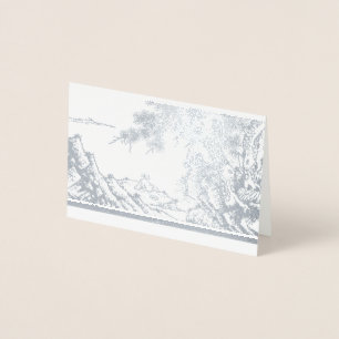 Kaart van de Chinese dichters filosoof Folie