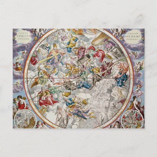Kaart van de Christelijke constellaties zoals afge (Voorkant)