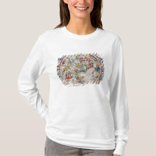 Kaart van de Christelijke constellaties zoals afge T-shirt