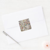 Kaart van de Christelijke constellaties zoals afge Vierkante Sticker (Envelop)