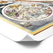 Kaart van de Christelijke constellaties zoals die Poster (Hoek)