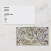 Kaart van de Christelijke constellaties zoals die  Visitekaartje (Voorkant / Achterkant)