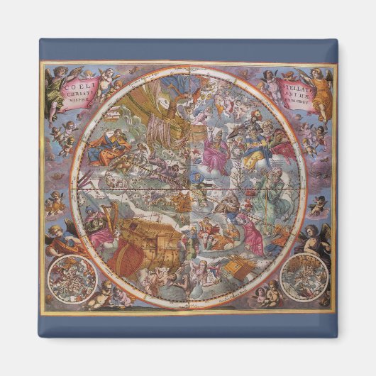 Kaart van de Christelijke Constellaties, Zuidelijk Magneet (Voorkant)