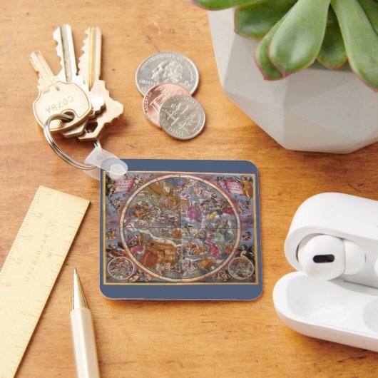 Kaart van de Christelijke Constellaties, Zuidelijk Sleutelhanger (Bureau)