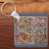 Kaart van de Christelijke Constellaties, Zuidelijk Sleutelhanger (Voorkant)