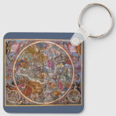 Kaart van de Christelijke Constellaties, Zuidelijk Sleutelhanger (Achterkant)